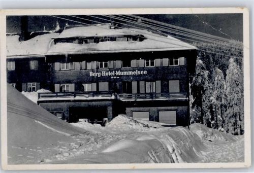 77889 W7596 Mummelsee Winter Berg Hotel Mummelsee