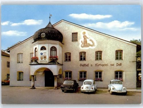 Altenmarkt Gasthaus zur Post, Metzgerei, Autos, VW-Käfer