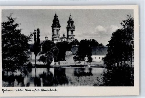 Grüssau Blick auf die Klosterkirche