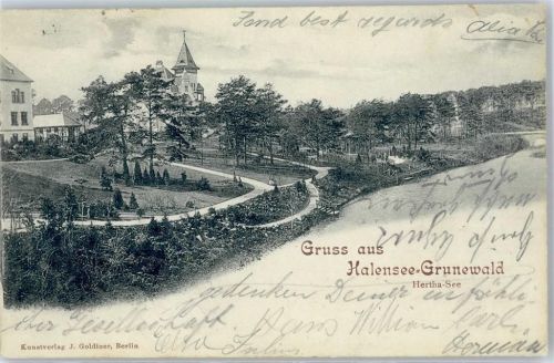 Halensee 1901 Hertha-See