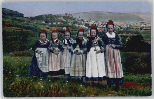 37287 W3444 Lautenbach - Junge Mädchen Tracht
