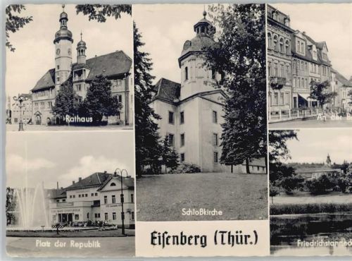 Eisenberg Rathaus Schlosskirche Platz der Republik