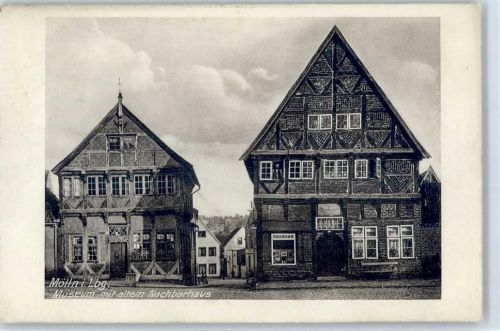 Mölln 1914 Museum mit alten Nachbarhaus