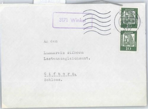 38518 W3170 Winkel , Kr Gifhorn - Landpoststempel