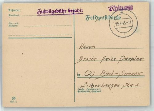 Rhinow Landpoststempel