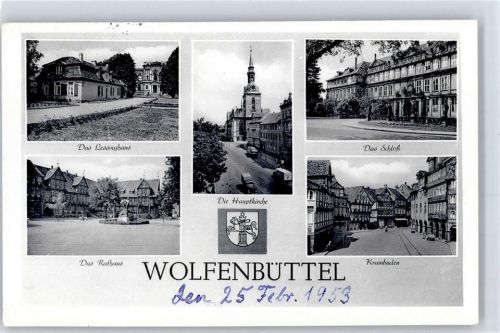 Wolfenbüttel 1953 Kinderheim Lessinghaus Rathaus Schloss Krambuden
