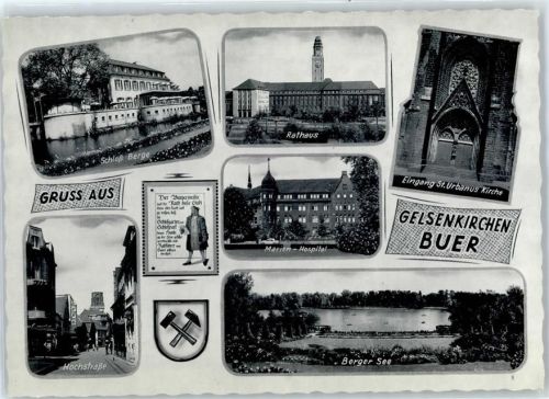 Buer Rathaus Schloss Berge Hochstrasse Marien-Hospital