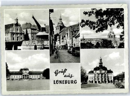 Lüneburg Rathaus Kirche Straßenansicht