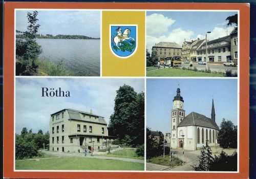 Rötha Kirche Bus Schule See