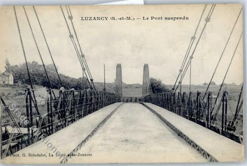 77138 Luzancy - Le Pont suspendu