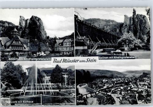 Bad Münster-Ebernburg Salinen Rheingrafenstein Kurpark Kurhaus