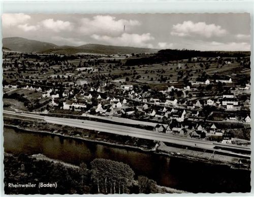 79415 W7848 Rheinweiler Foto AK Fliegeraufnahme