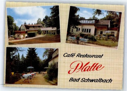Bad Schwalbach Cafe Gasthaus Platte