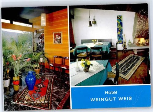 Mertesdorf Hotel Weingut Weis Zudruck Gruß von der Insel Borkum