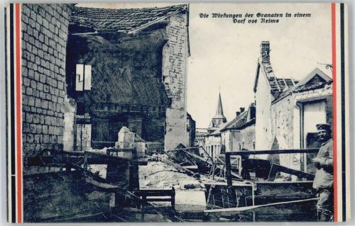 Reims Die Wirkungen der Granaten