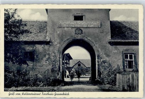 63263 W6078 Neu-Isenburg - Gasthaus Forsthaus Gravenbruch