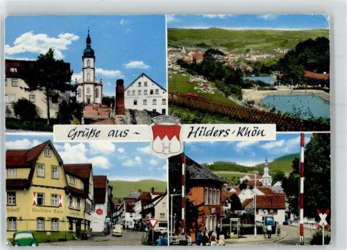 Hilders Gasthaus Deutsches Haus Schwimmbad Kirche