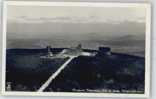 Oberwiesenthal Fliegeraufnahme Berghaus Fichtelberg
