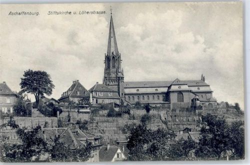 63739 W8750 Aschaffenburg - 1910 Stiftskirche Löherstrasse