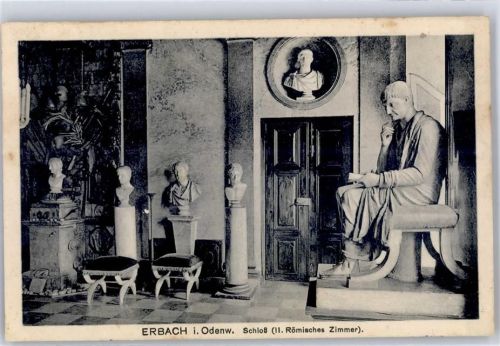 Erbach 1929 Schloss Römisches Zimmer AKU1