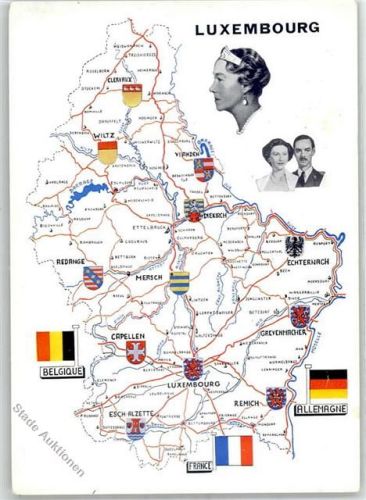 Luxembourg Landkarte