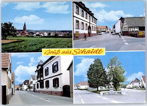 76744 W6729 Schaidt - Hauptstrasse Kriegerdenkmal