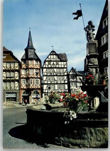 34560 W3580 Fritzlar - Marktplatz Rolandsbrunnen