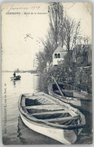 Lormont 1909 Bord de la Garonne