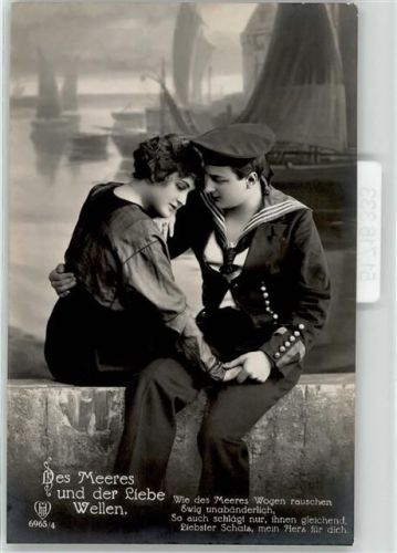 Marineschiffspost 38 Des Meeres und der Liebe Wellen Poesie / Liebe Frau