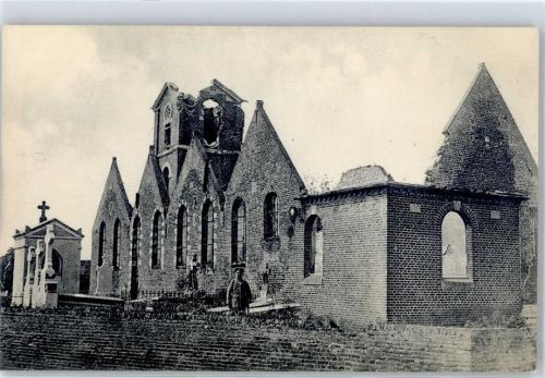 Billancourt zerschossene Kirche