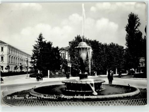 Abano Terme Bagni 1961 Piazza della Fontana AKU1