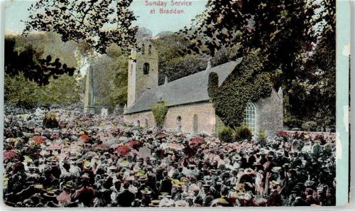 Braddan 1907 - Kirche