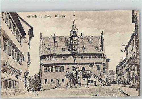 Ochsenfurt Rathaus Handlung Farbwaren Kaffeebrennerei