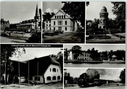 18581 W8061 Lauterbach , Rügen - Bergen Putbus Gasthaus Rugard Kleinbahn Hotel am Hafen