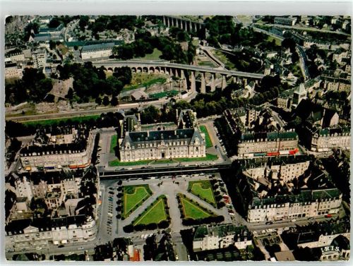 Luxembourg 1063 Fliegeraufnahme Teilansicht Schloss