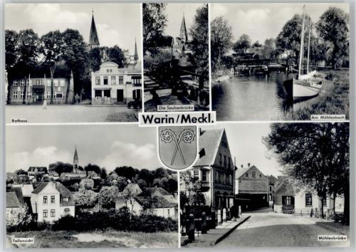 Warin Seufzerbrücke Mühlenbach Mühlenbrücke Rathaus