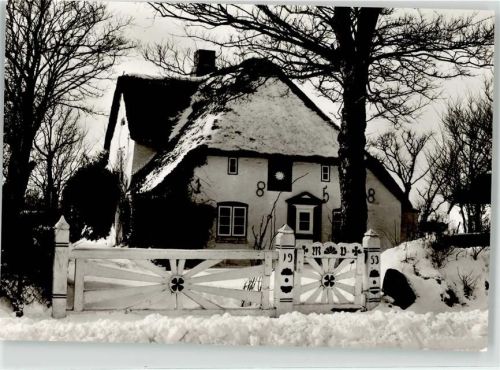25946 W2278 Nebel , Amrum - Friesenhaus Winter