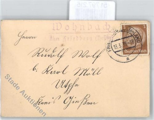 61200 W6363 Wohnbach , Kr Friedberg, Hess - Landpoststempel