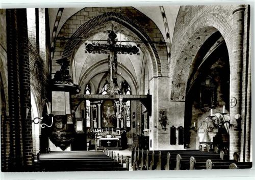 Mölln Kirche St Nicolai Hauptschiff Blick zum Chorraum