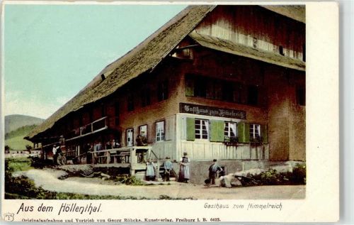 Höllental Gasthaus Zum Himmelreich Ort handschriftlich Höllental