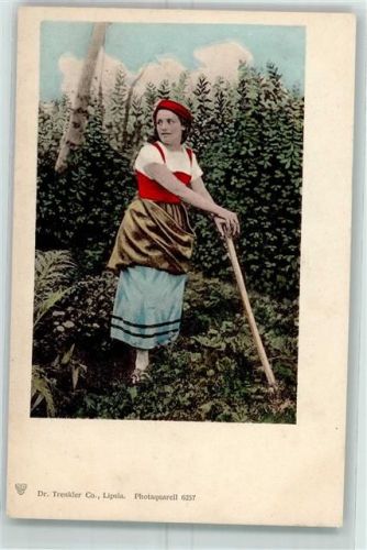 Frau Tracht Trachten Italien