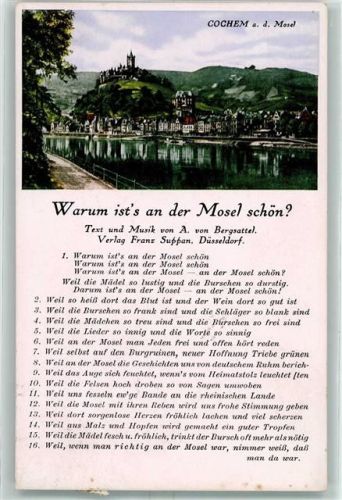 56812 W5590 Cochem - Warum ists an der Mosel so schön A.von Bergsattel Liedext