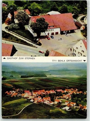 78183 W7713 Behla - Gasthaus Zum Sternen Karl Vetter Fliegeraufnahme