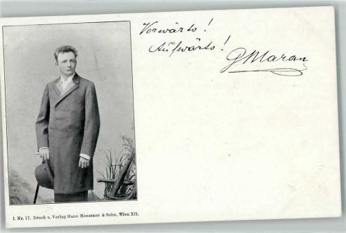 Gustav Maran I. No. 17 Autogramm