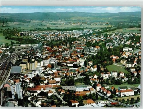 Lichtenfels Fliegeraufnahme Sonderstempel Stadterhebung 1231