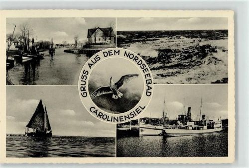 Carolinensiel Hafen Schiffe Meer