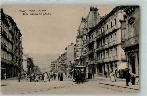 Irun Paseo de Colon Pferdestraßenbahn
