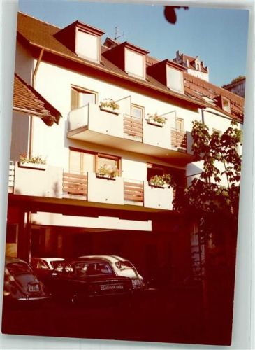 Füssen Hotel Hecht VW Käfer Ort handschriftlich Foto Original aus Archiv eines Ansichtskartenverlages