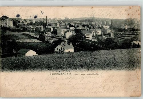 Lüdenscheid 1905 Blick vom Stadtpark