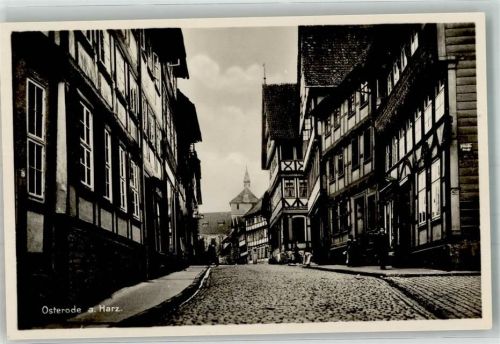 Osterode Altstadtstraße mit Fachwerkhäusern Verlag Julius Simonsen 32318